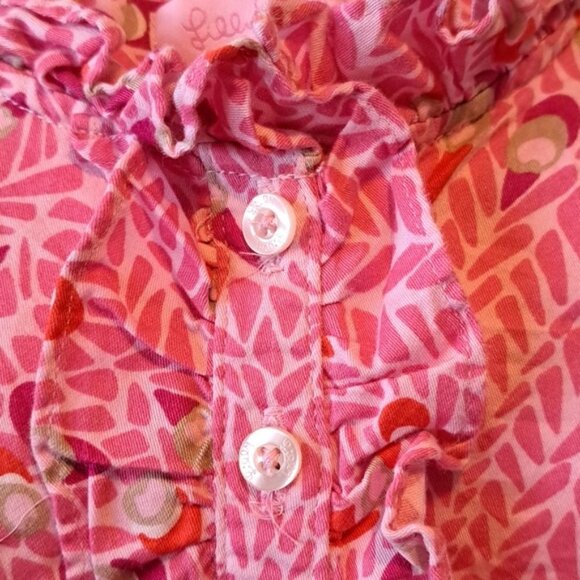 Lilly Pulitzer girls size 6 pink long sleeved dress - Picture 3 of 4